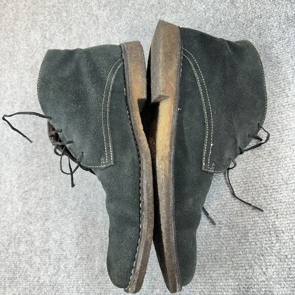 Johnson & Murphy Lambskin Runnell Blue Grey Crepe Sole Chukka Boots Size 13 main image 9